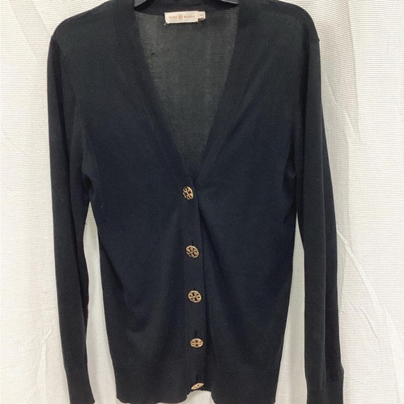 Tory Burch Sweaters - Tory Burch Navy Cardigan with Gold Buttons